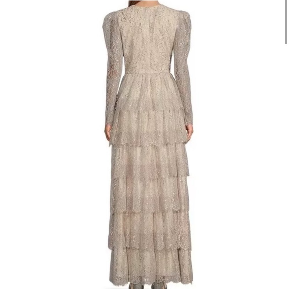 NWT Antonio Melani × Born on Fifth Clara Metallic
Tiered Ruffle Maxi Dress US 2 - Picture 2 of 9